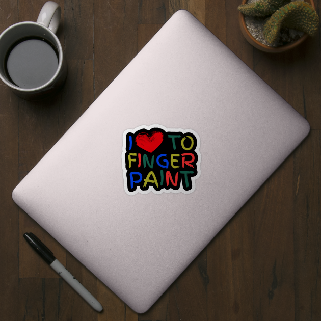 I Heart Love To Finger Paint I'm Paint Cute Couple Valentine by Creatifly Graphic Tees